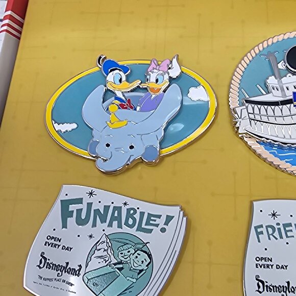 NEW! Disney Pin Trading Niftie Fifties Flashback Disneyland Newspaper Set LE150 - Picture 7 of 9